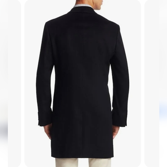 Saks Fifth Avenue COLLECTION Buttoned Cashmere Topcoat - Picture 2 of 11